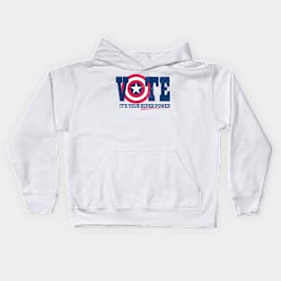 Vote: It's Your Superpower - Worn Kids Hoodie